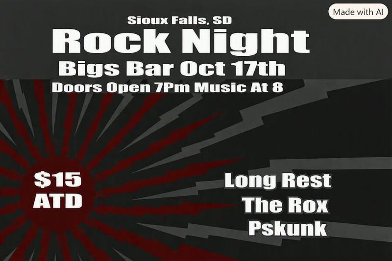Bigs Bar 3110 W. 12th St. Sioux Falls, SD 57104