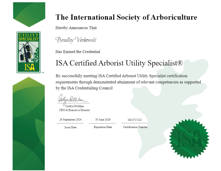 ISA Certificate