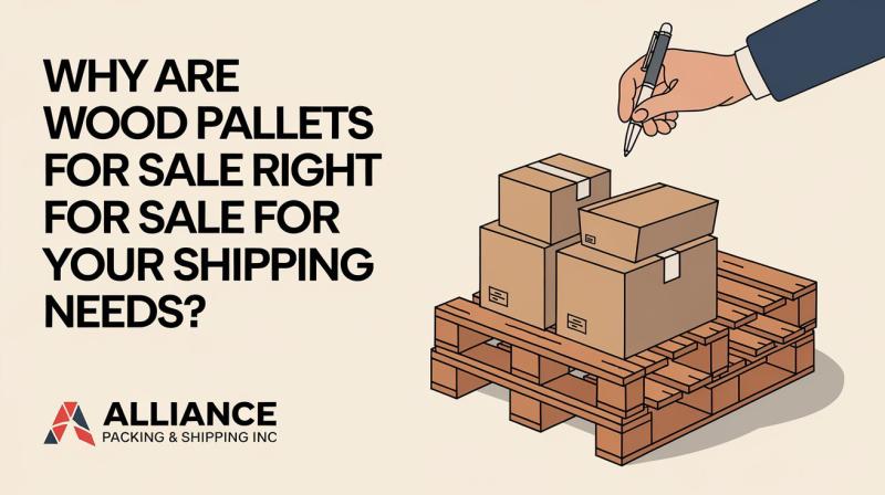 A visual representation of wood pallets, highlighting their suitability for efficient shipping solutions and logistics needs.