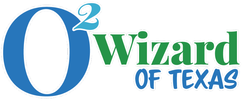 O2 Wizard of Texas Company Logo