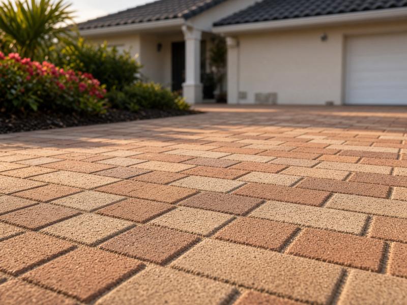 Clean unsealed brick paver joints