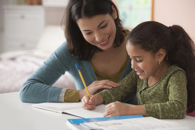 School-Aged Child Doing Homework