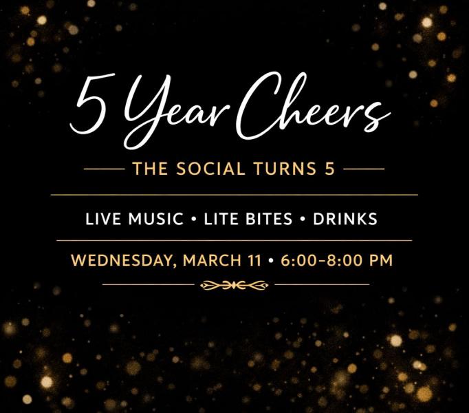 5 Year Cheers at The Social