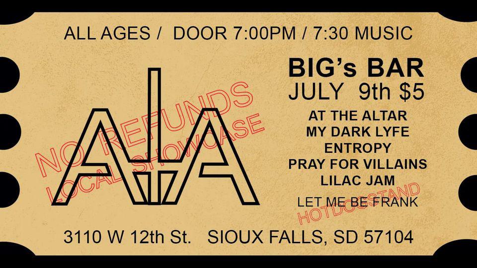 Bigs Bar 3110 W. 12th St. Sioux Falls, SD 57104