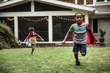 Children Playing Outside