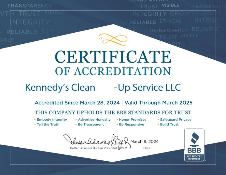 Kennedy's Clean-Up Service LLC BBB Business Review