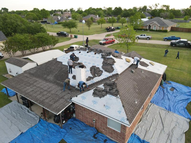 Hidden roofing project