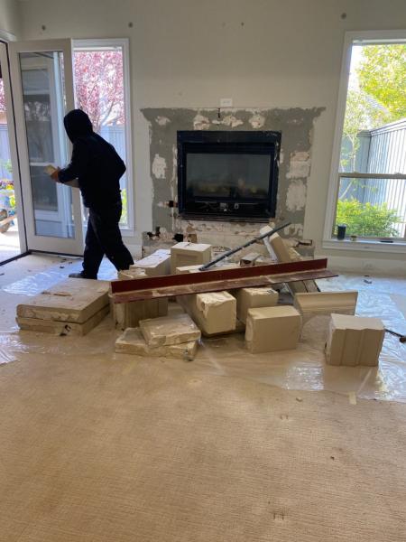 Before Fireplace Installation