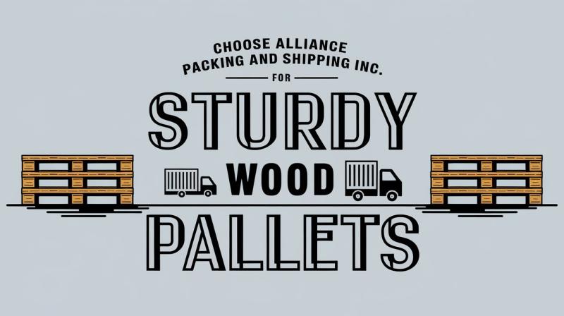 Logo design for sturdy wood pallets, featuring strong, durable wood elements and a professional, industrial aesthetic.