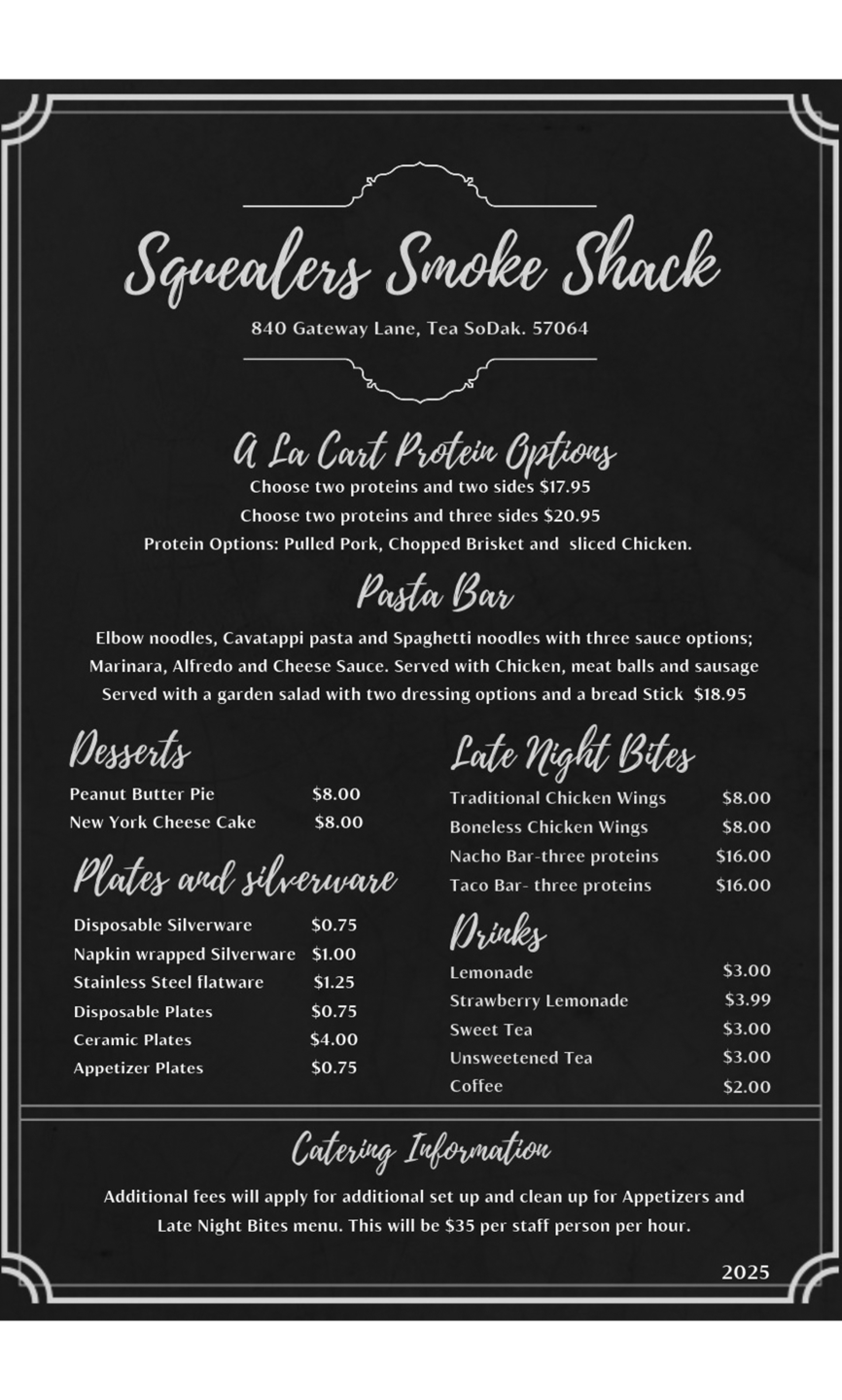 menu catering