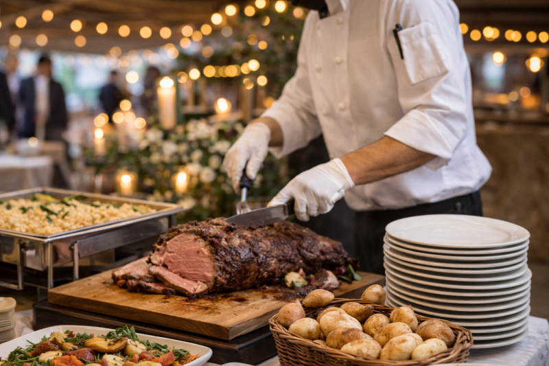 Chef cut prime rib catering