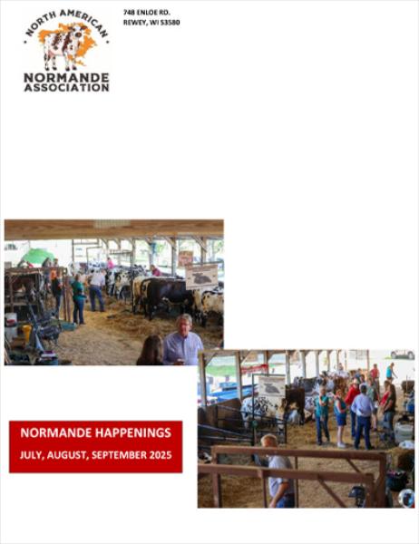 North American Normande Association 748 Enloe Rd Rewey, WI 53580