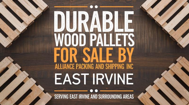 Durable wood pallets for sale by East Rivine, showcasing quality craftsmanship and robust design for various applications.