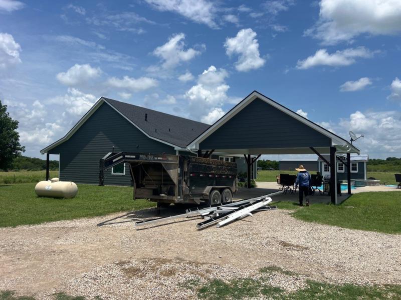 Hidden roofing project