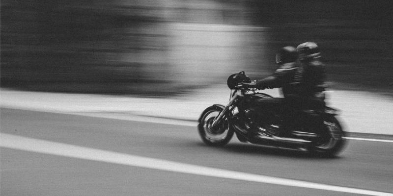 Black & White motorcycle photo