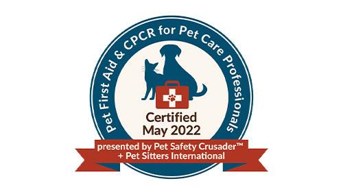 Pet First Aid Certified