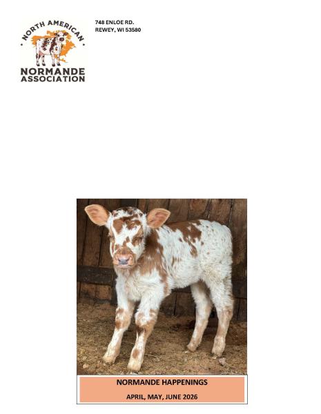 North American Normande Association 748 Enloe Rd Rewey, WI 53580
