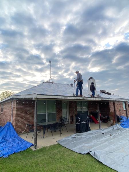 Hidden roofing project