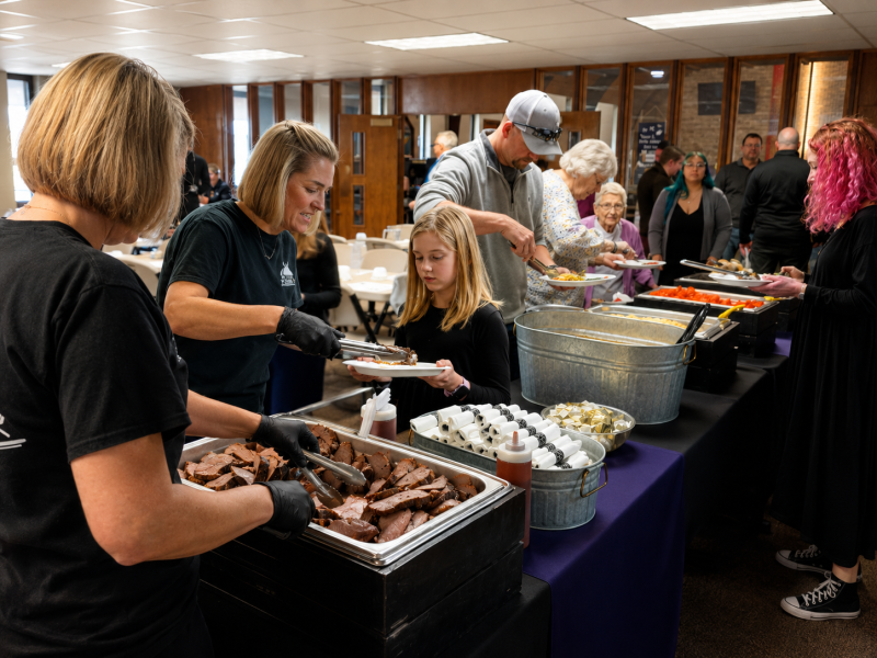Private event catering buffet