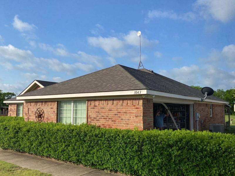 Hidden roofing project